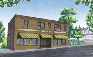 Illustration of Green & Main Pilot Project