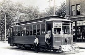 Trolley car in Des Moines, Iowa Trolley car in Des Moines, Iowa